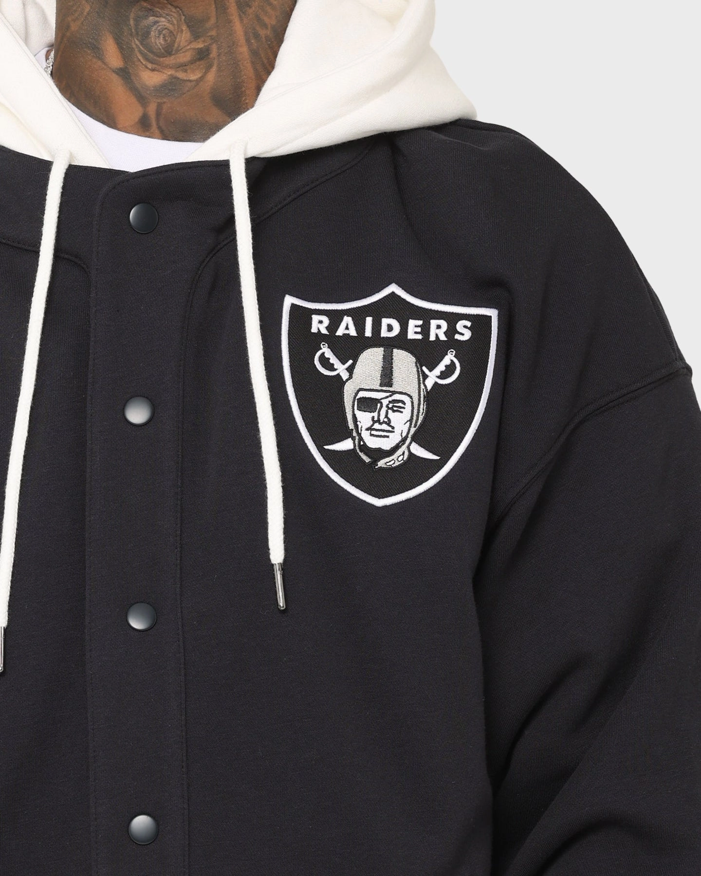 Investment Majestic Athletic Las Vegas Raiders Fleece Replica Hooded Jacket Faded Black
