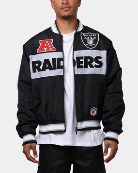 Stretchable Panels Smart Layer Majestic Athletic Las Vegas Raiders Moto Jacket Faded Black