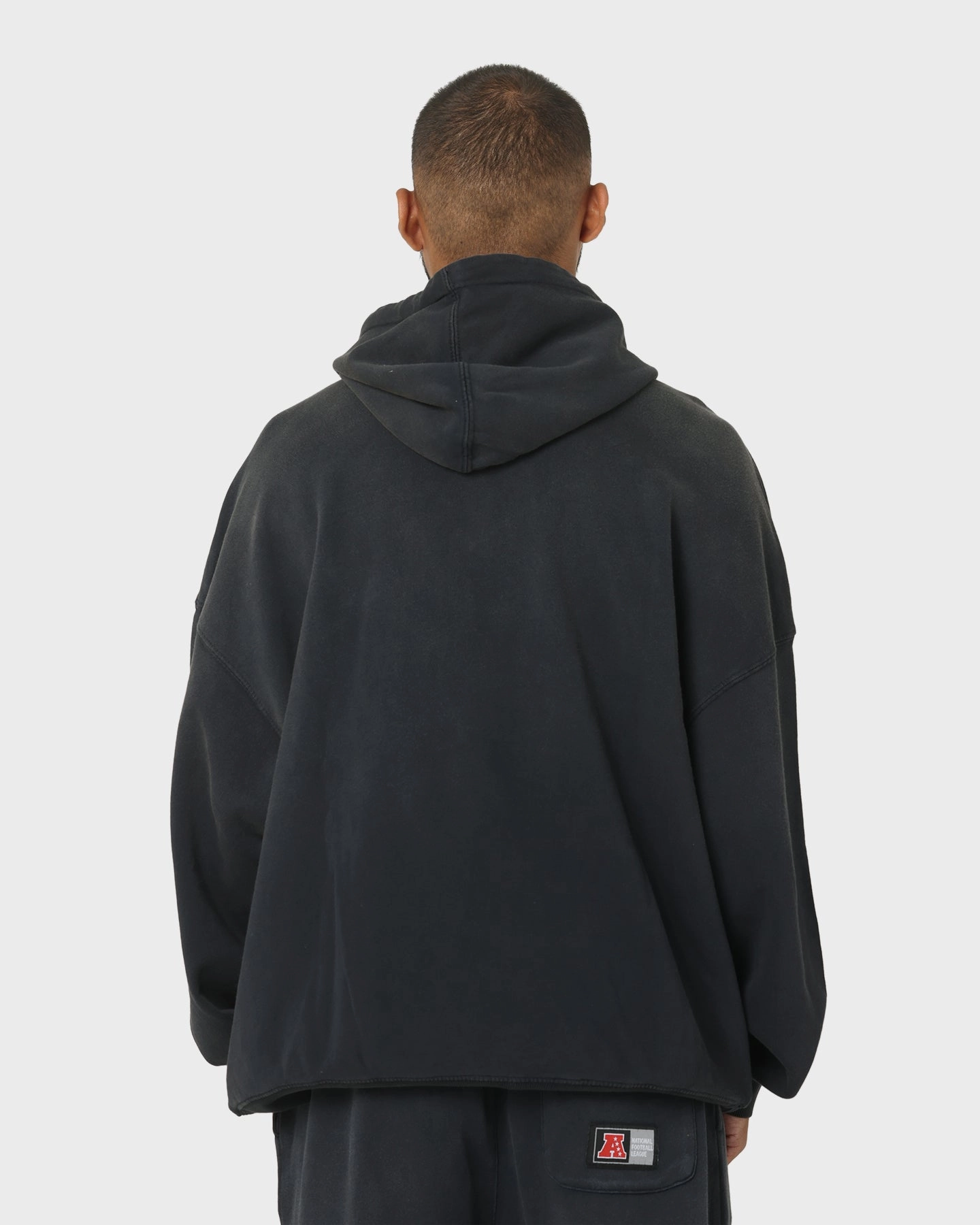Ergonomic Shoulder Design Majestic Athletic Las Vegas Raiders Solarised Contrast Hoodie Faded Black