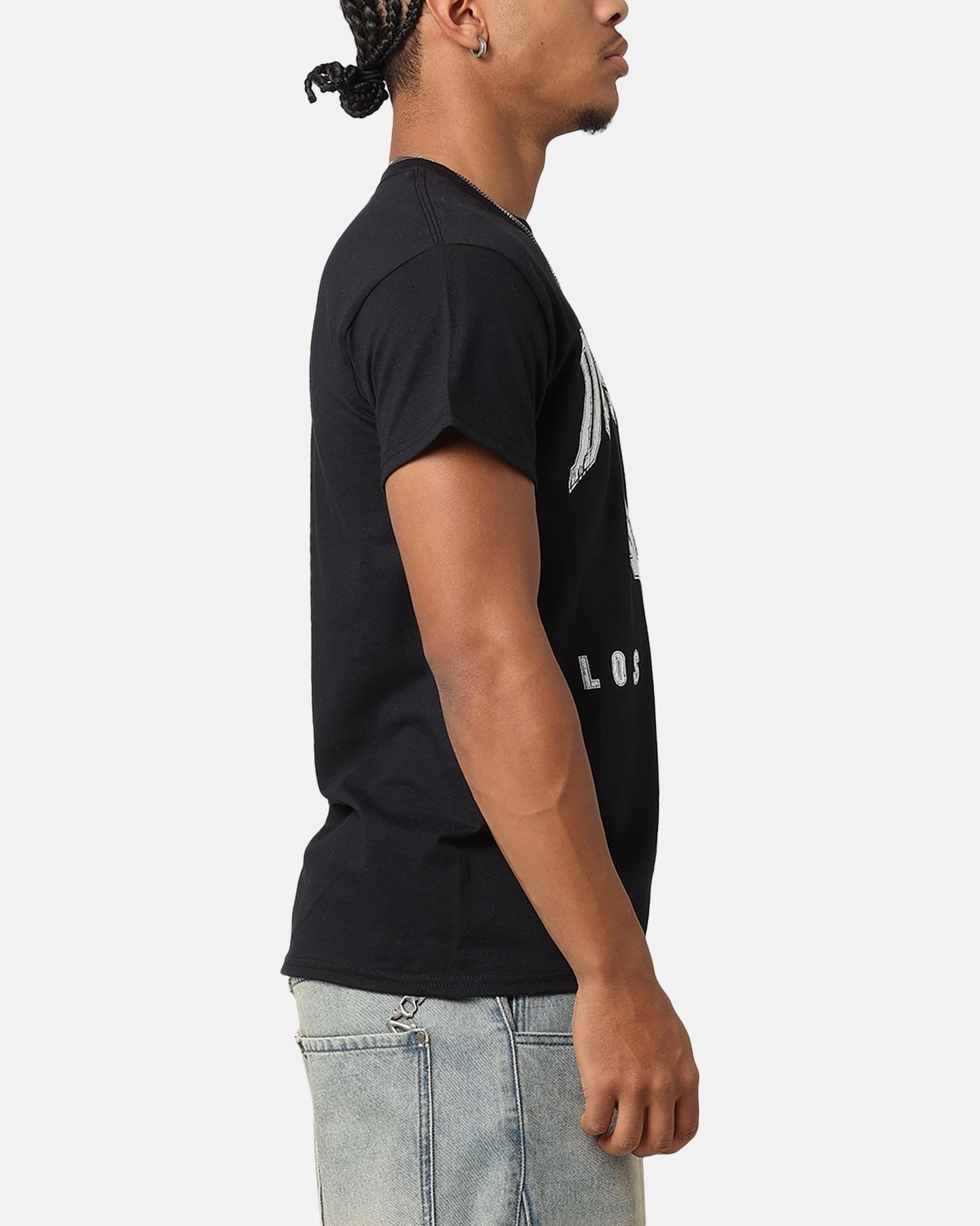 Majestic Athletic Los Angeles Dodgers Blecker Team Arch T-Shirt Black Layered Wear