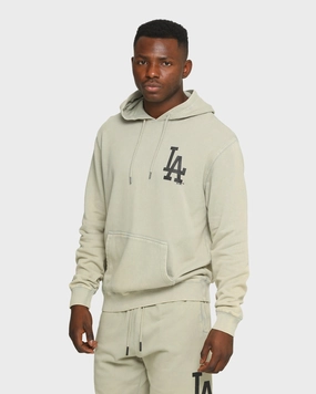 Majestic Athletic Los Angeles Dodgers Duke Washed Hoodie Snow Wash Pale Pendant Breathable Technology