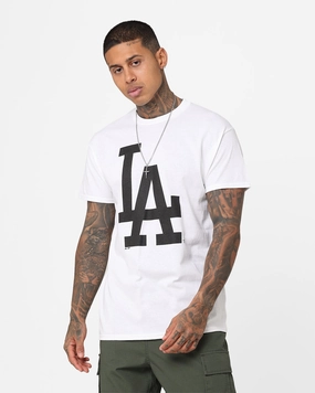 Majestic Athletic Los Angeles Dodgers Prism T-Shirt Vintage White Personalized