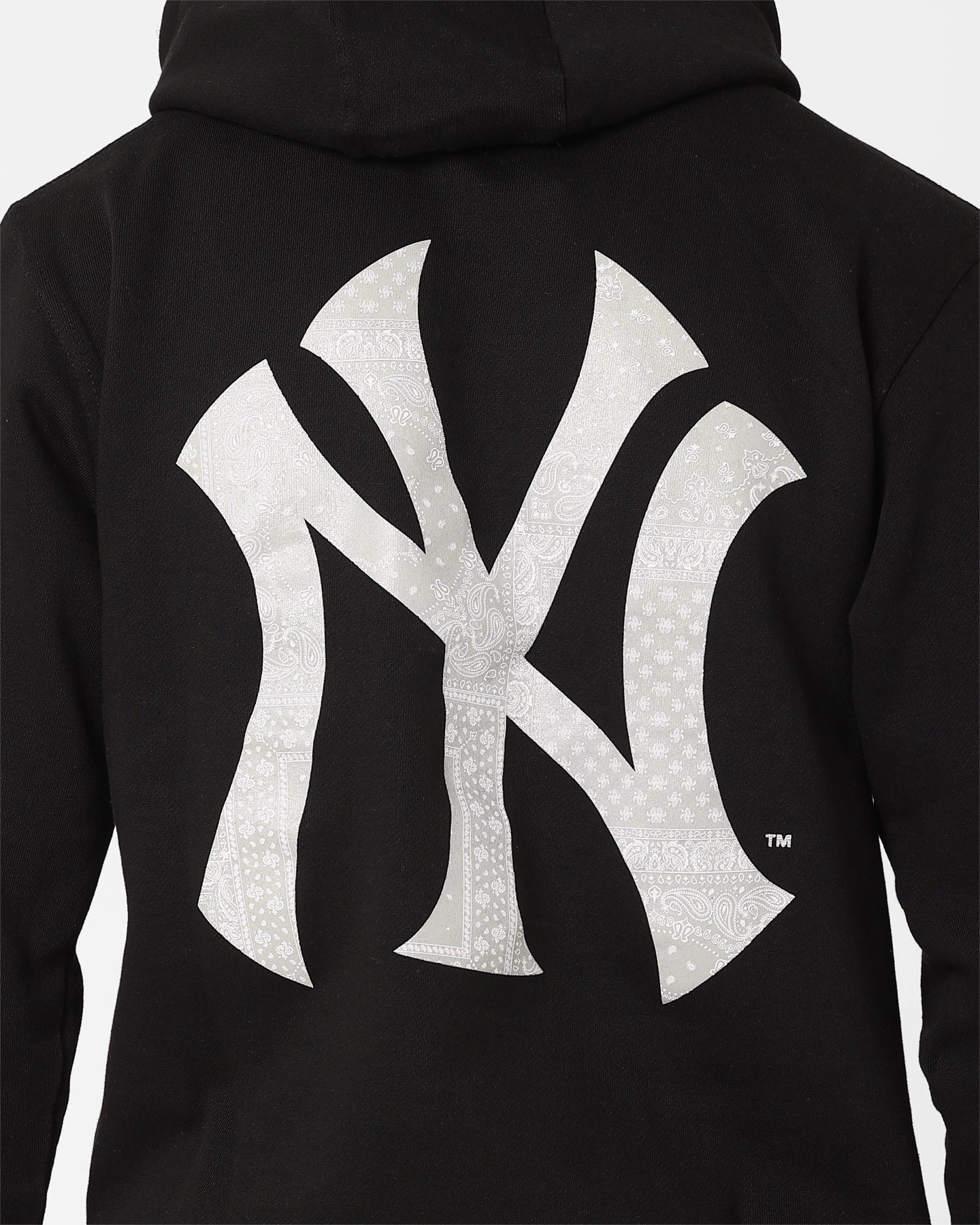 Multi Seasonal Majestic Athletic New York Yankees Bandana Paisley Duke Hoodie Black