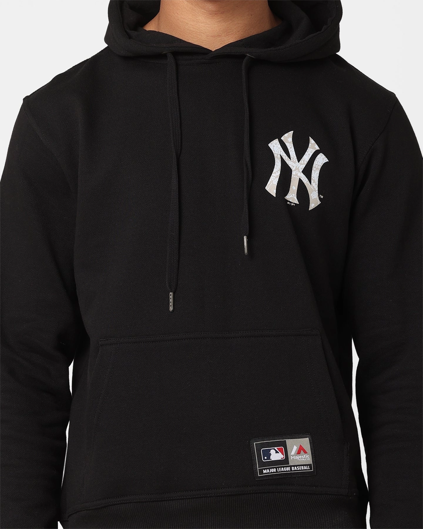 Majestic Athletic New York Yankees Bandana Paisley Duke Hoodie Black Clue