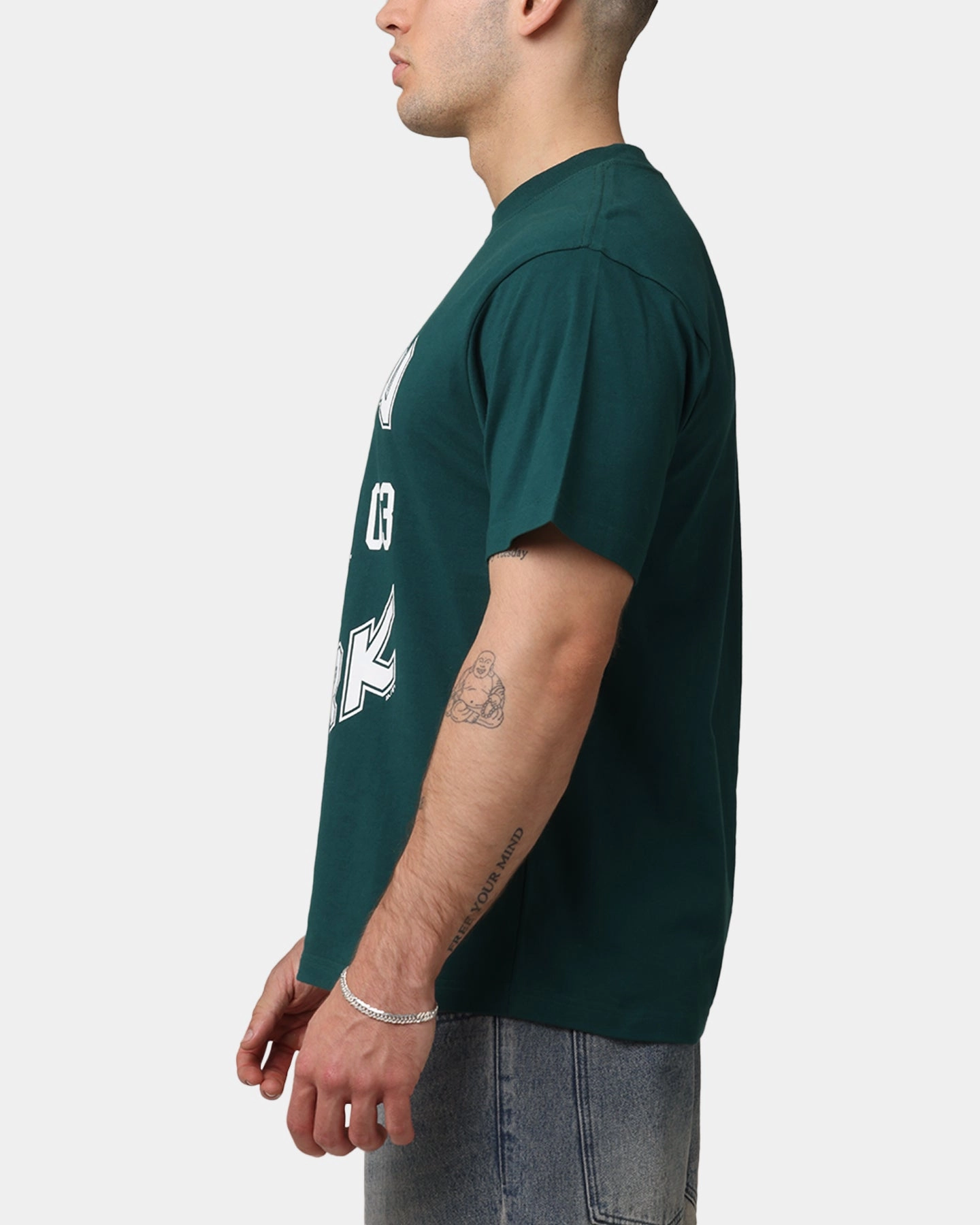 Majestic Athletic New York Yankees Doyers Crest T-Shirt Forest Denim combination Casual Essential