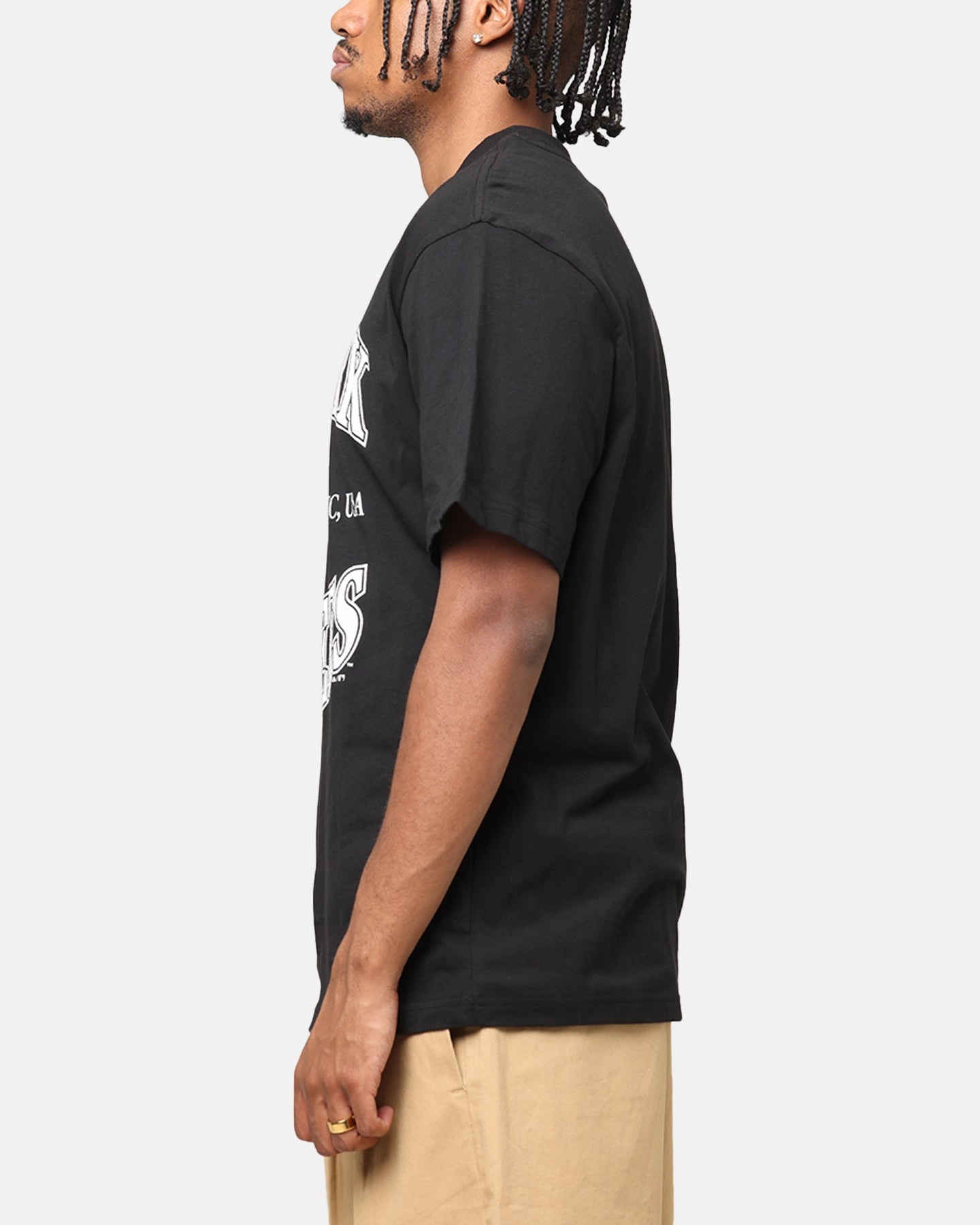 Vegan Majestic Athletic New York Yankees Marne Arch T-Shirt Black