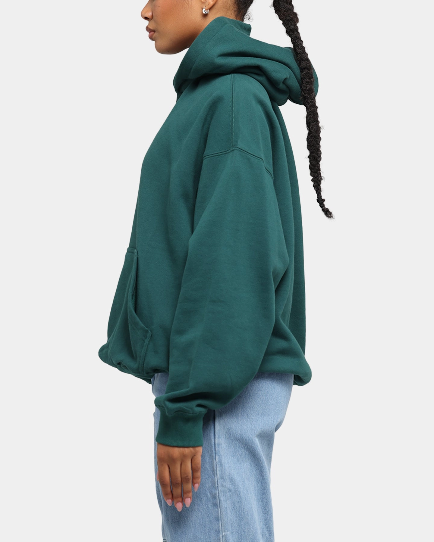 Machine-washable Continue Majestic Athletic New York Yankees Mid Crest Boxy Hoodie Emerald