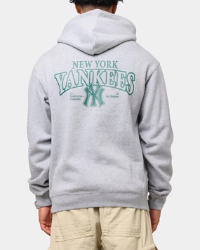 Adjustable Straps Majestic Athletic New York Yankees Murcer Arch Hoodie Grey Marle