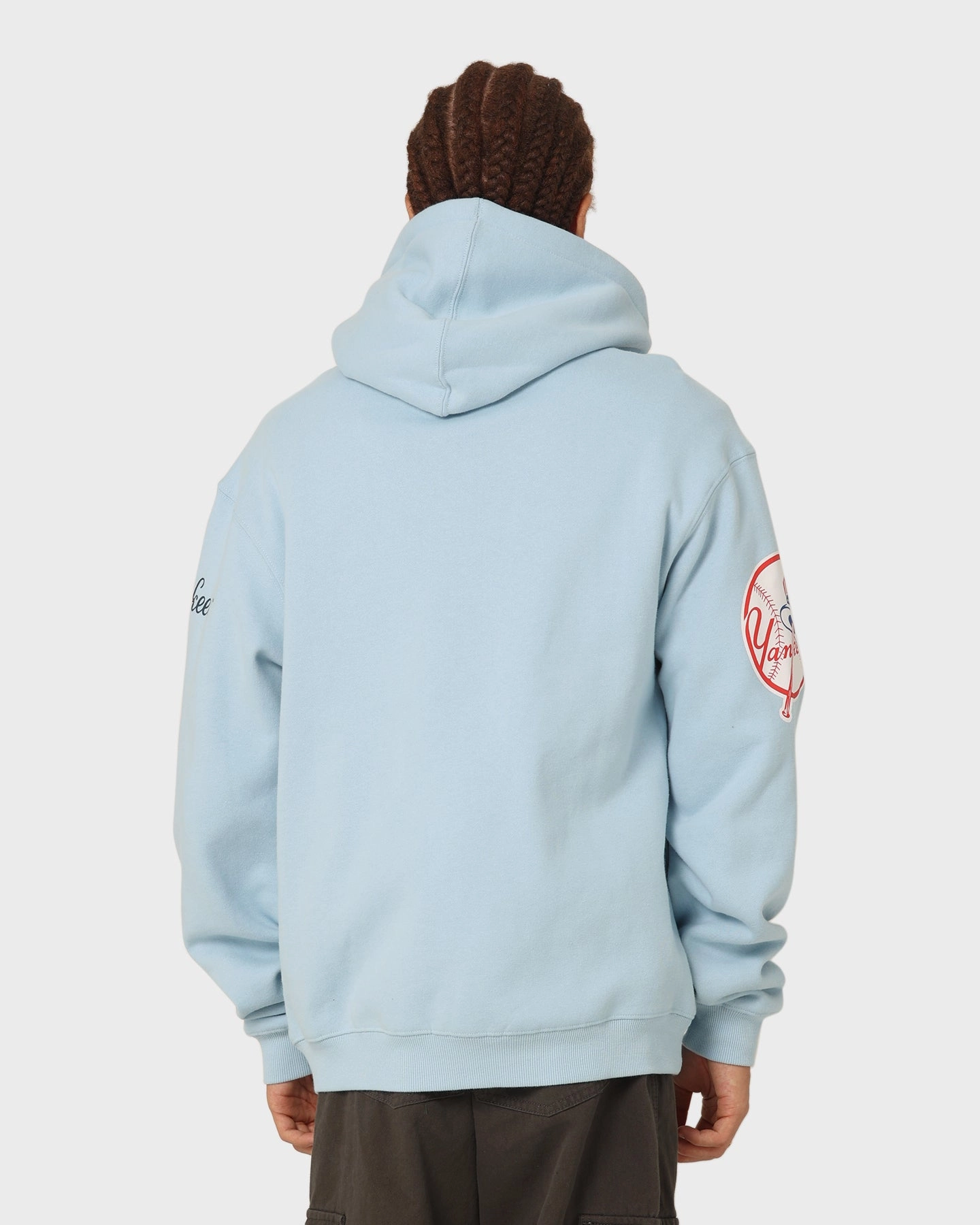 Non Irritating Seams suitable for funerals Majestic Athletic New York Yankees World Series Champ Graphic Hoodie Glacial Blue