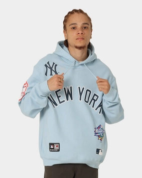 Seamless Integration Standard Majestic Athletic New York Yankees World Series Champ Graphic Hoodie Glacial Blue