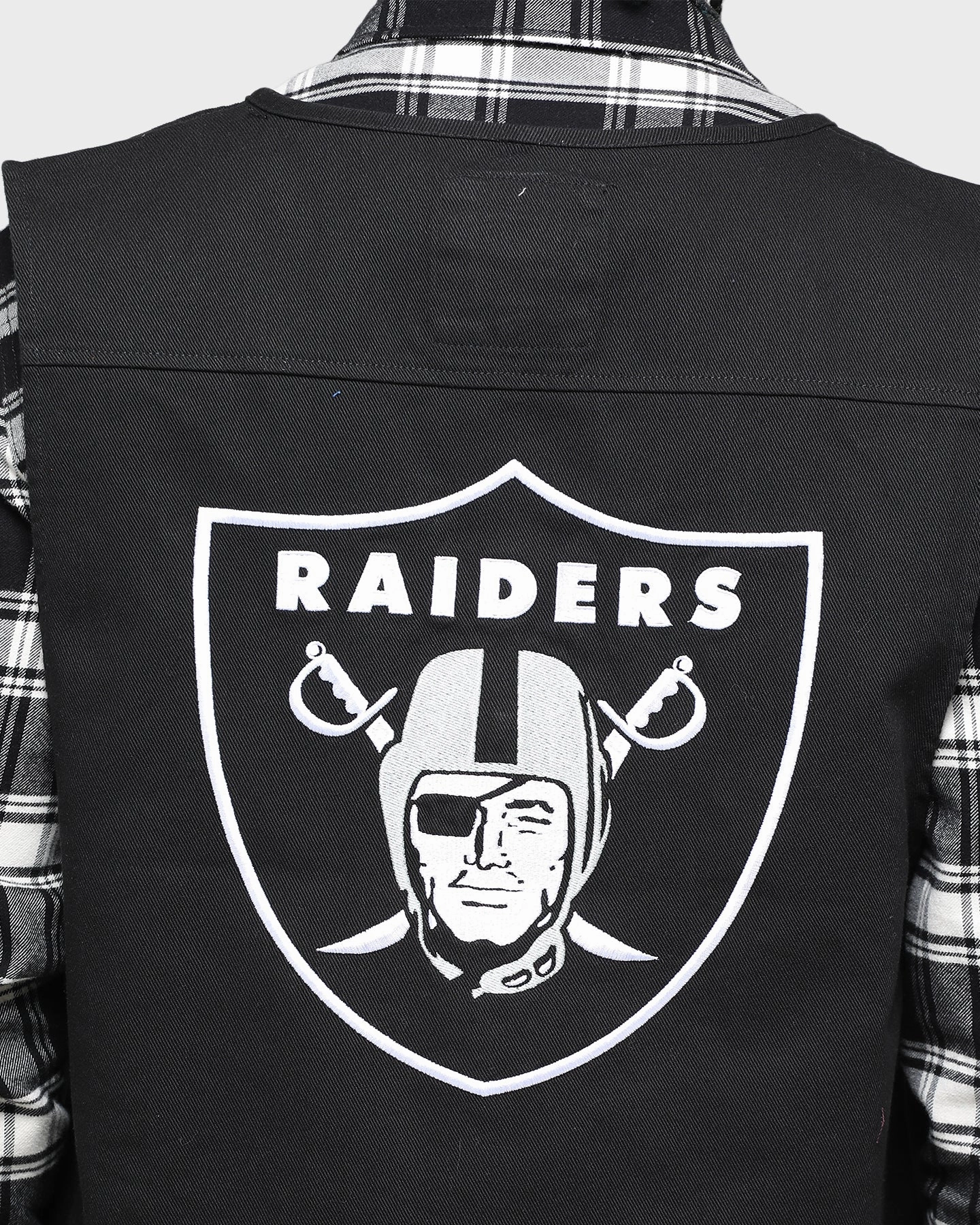 Majestic Athletic Raiders Denim Vest Black Deodorant