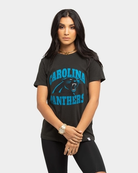 OversizedSilhouette Majestic Athletic Women's Carolina Panthers Vintage NFL Team T-Shirt Black