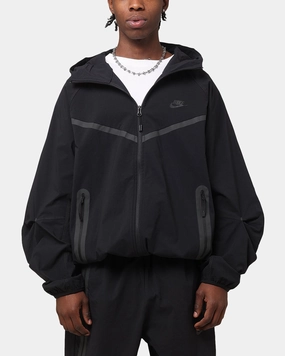 Bonded Shoulder Guards Ultra Thin Insulation Nike Tech Woven Full Zip Jacket Back/Black/Black