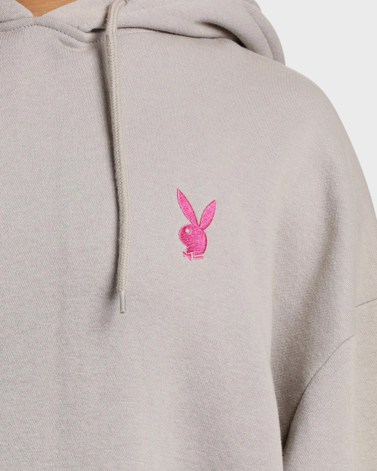 Hand washable Ergonomic Cut Playboy Bunny Basics Oversized Hoodie Smoke