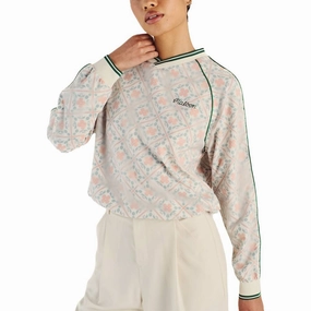 Malbon Alessia Windbreaker Golf Pullover Ivory Multi - SS25 Women Elastic Cuff Adjustment