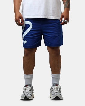 Malbon Menton Nylon Shorts Blue Flexible Pocket Placement