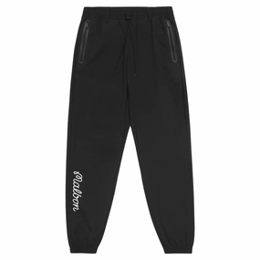 Malbon Performance Nylon Tech Golf Pants Black - SS24 Men High Rise ElasticCuffs