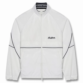 Malbon Riva Nylon Golf Jacket White - SS25 Men Smart Casual Piece