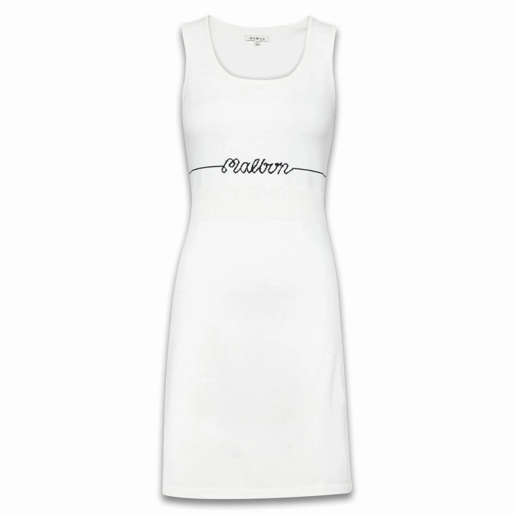 Side Slit Malbon Sylvia Golf Dress Snow - FW23 Women
