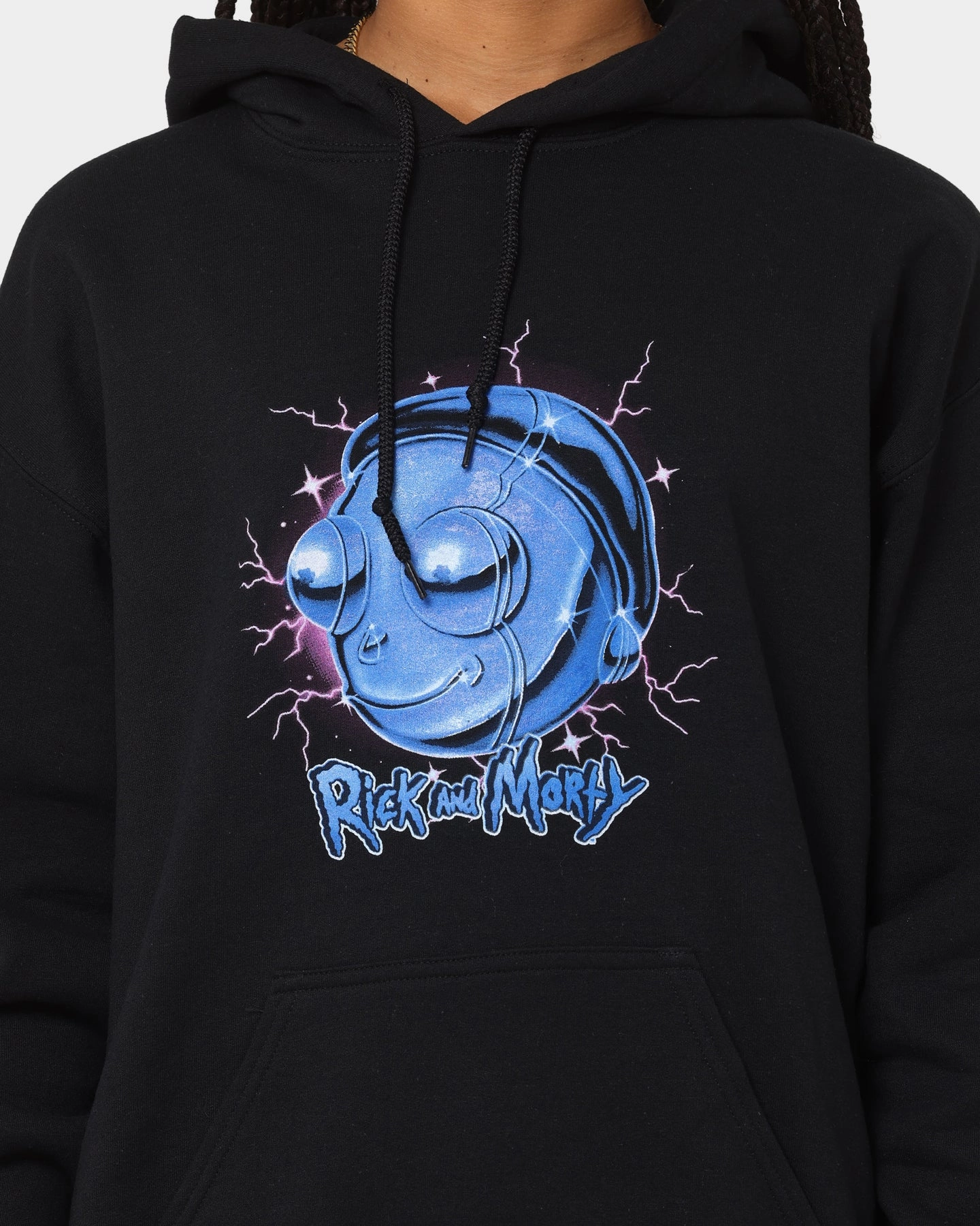 Goat Crew X Rick And Morty Chrome Heads Hoodie Black Advocate Strategy