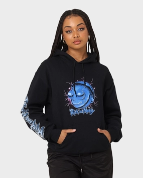 GloveFriendly Cuff Design Goat Crew X Rick And Morty Chrome Heads Hoodie Black