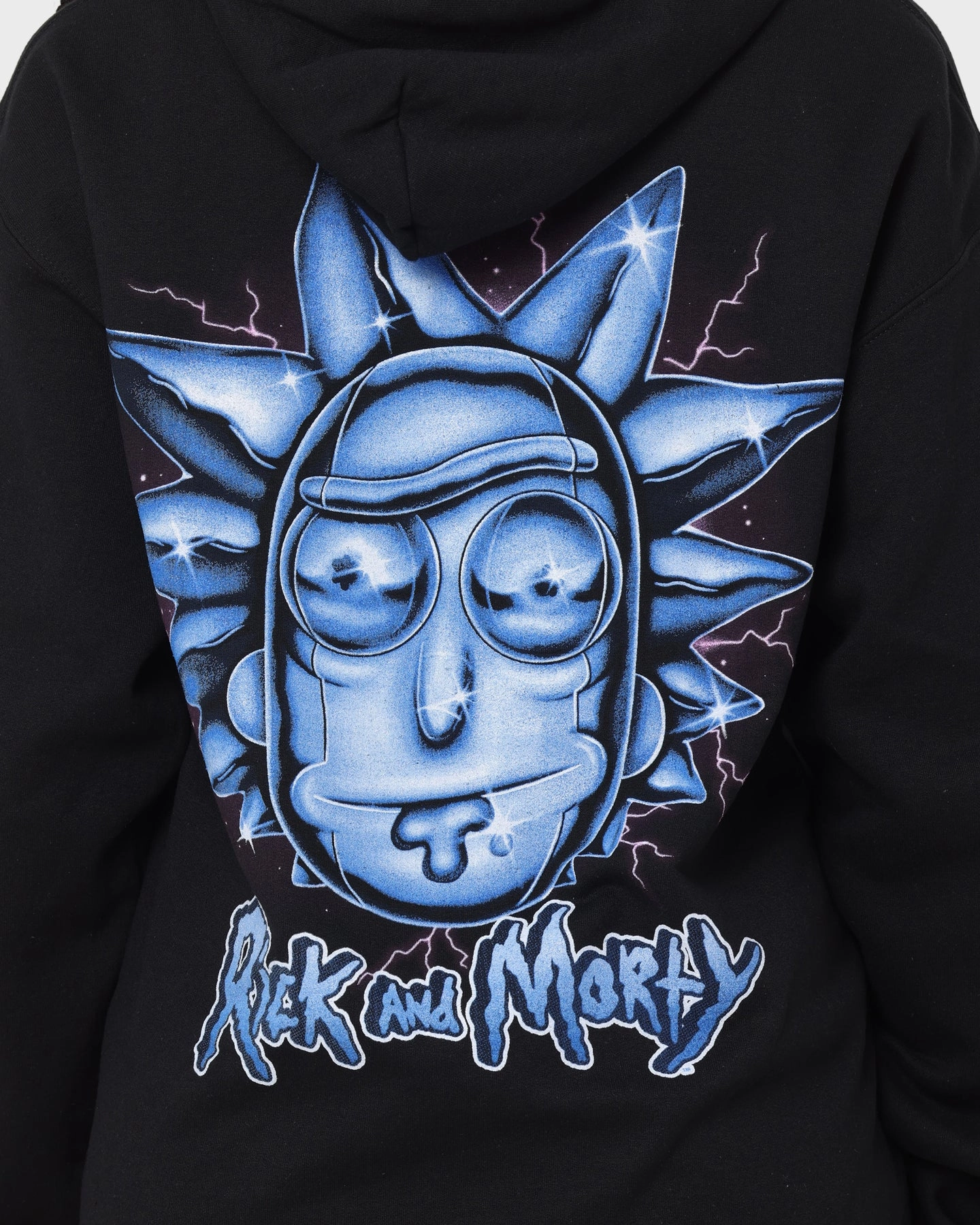 Chic Look Goat Crew X Rick And Morty Chrome Heads Hoodie Black
