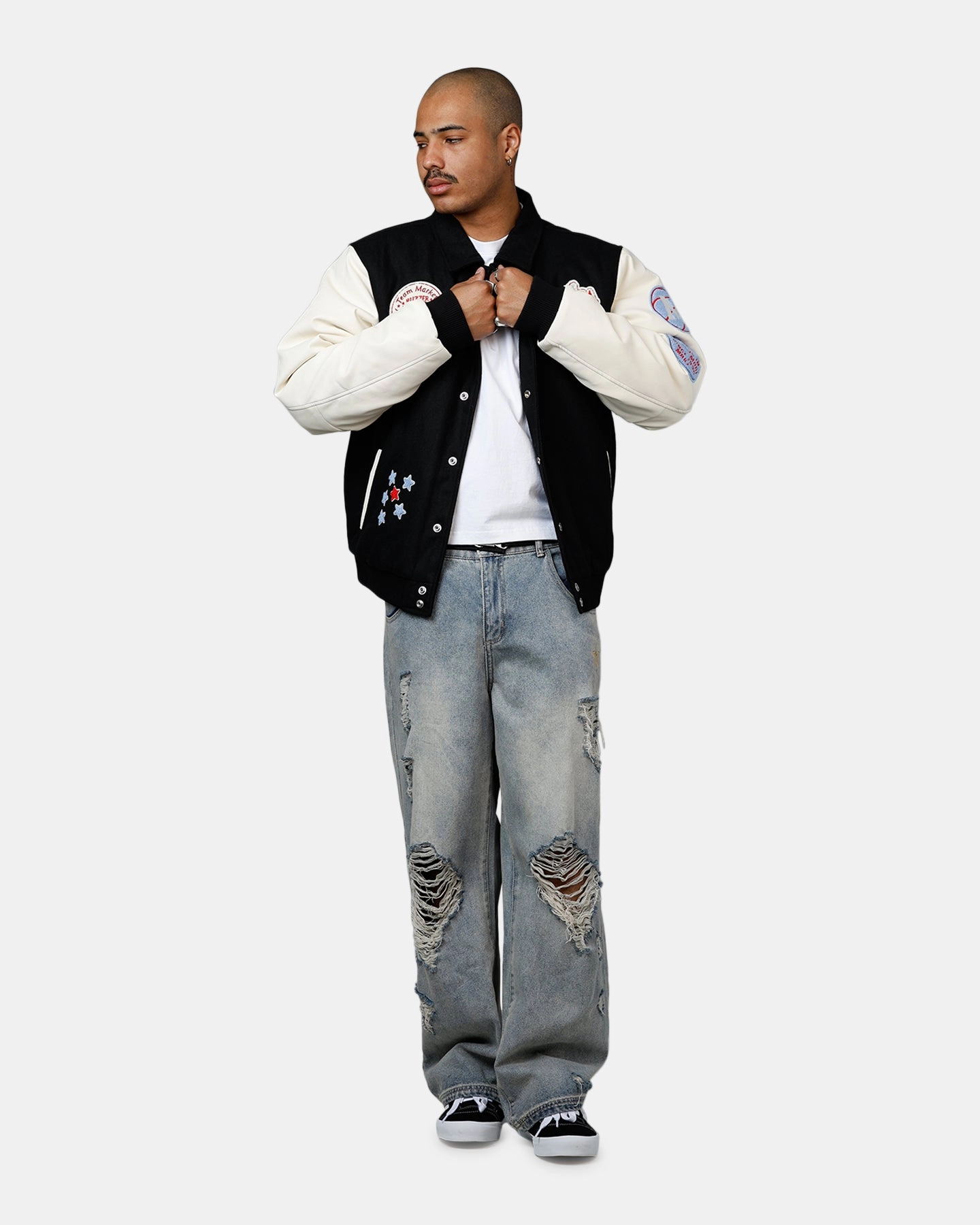 Market 1990 Varsity Jacket Multi Stretch Enhanced Mobility