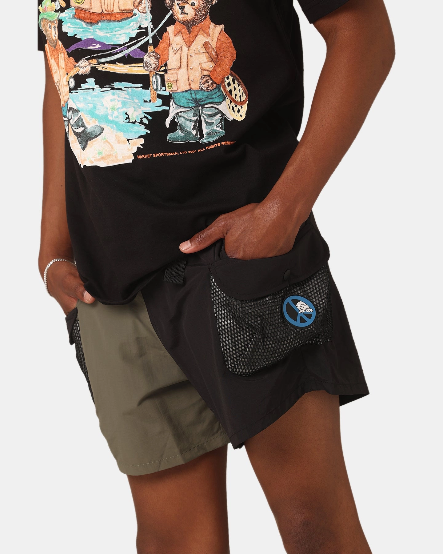 Father's Day gift Market Garden Tech Shorts Black/Olive
