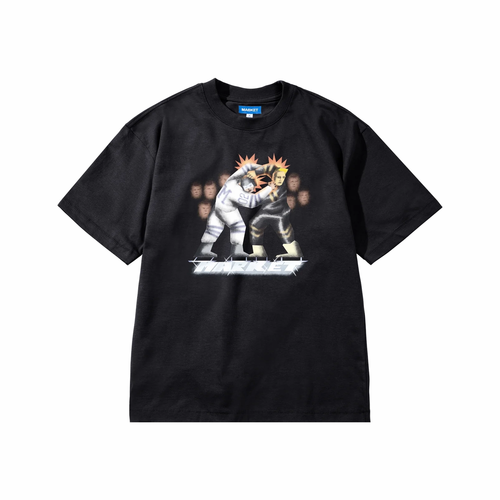 Market Gloves Down T-Shirt 'Black' Slim Fit Cut Soft Feel