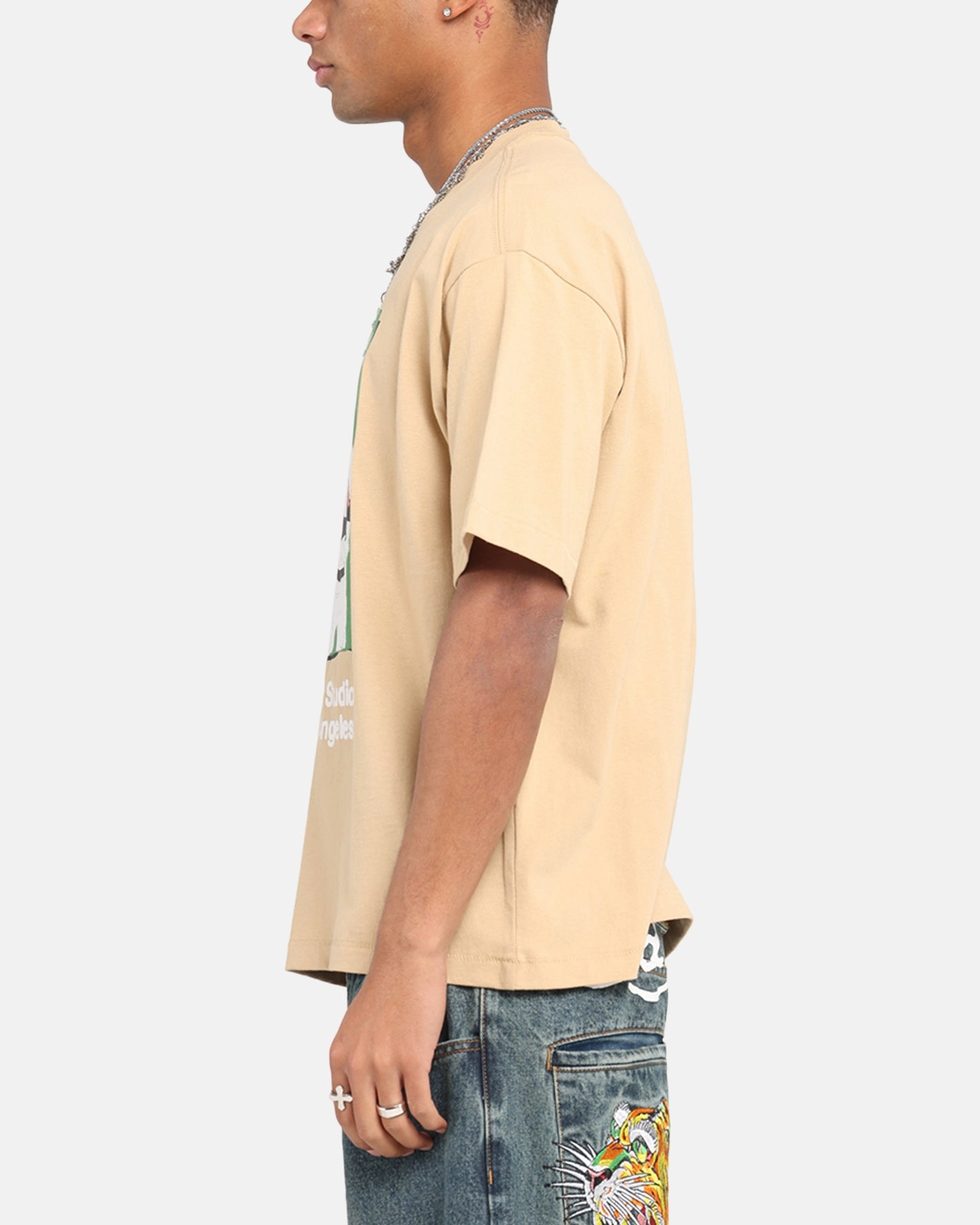 Market Illustrated Baseball T-Shirt Oatmilk theater visit