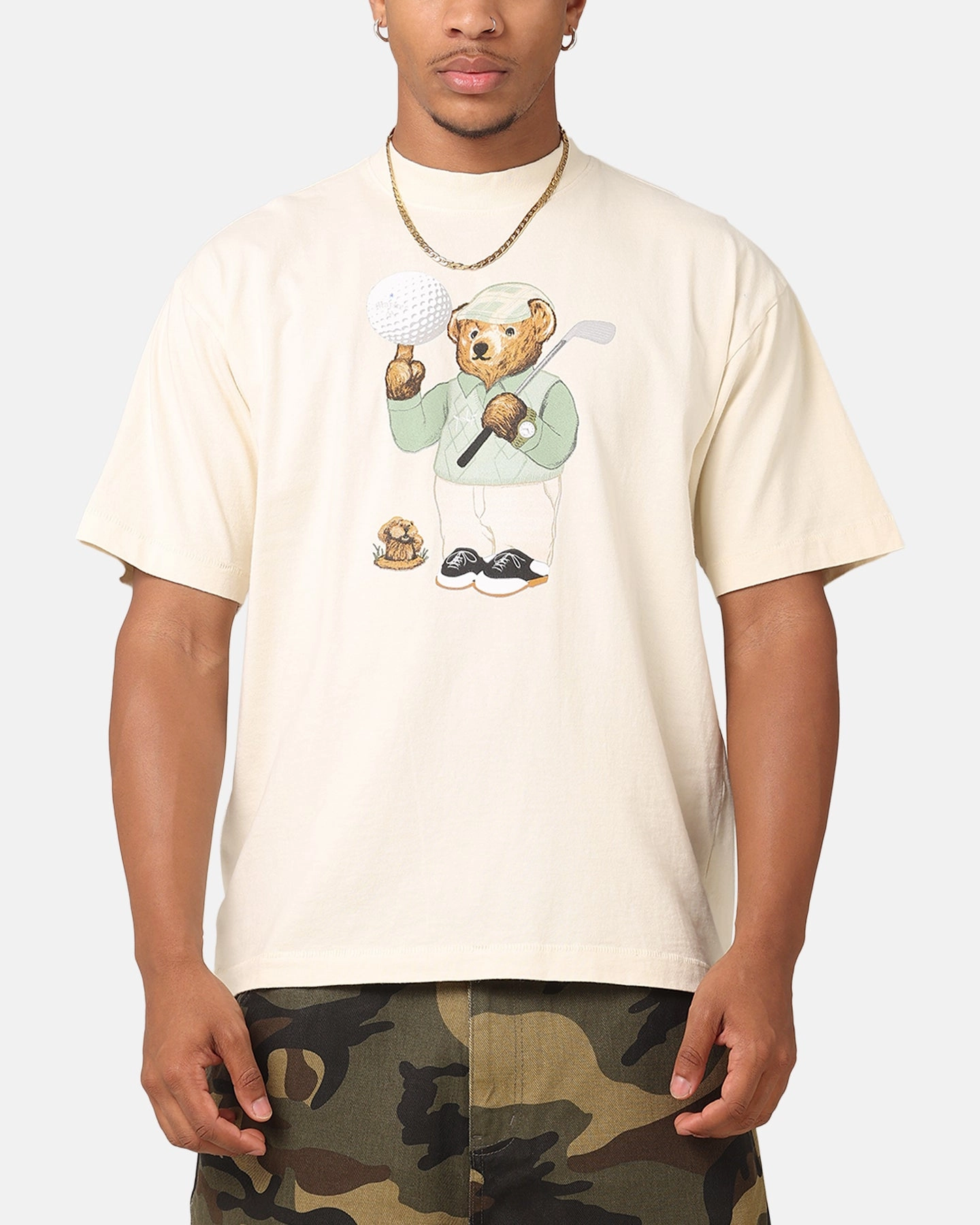 Market Par 5 Bear T-Shirt Ecru Light and Cozy