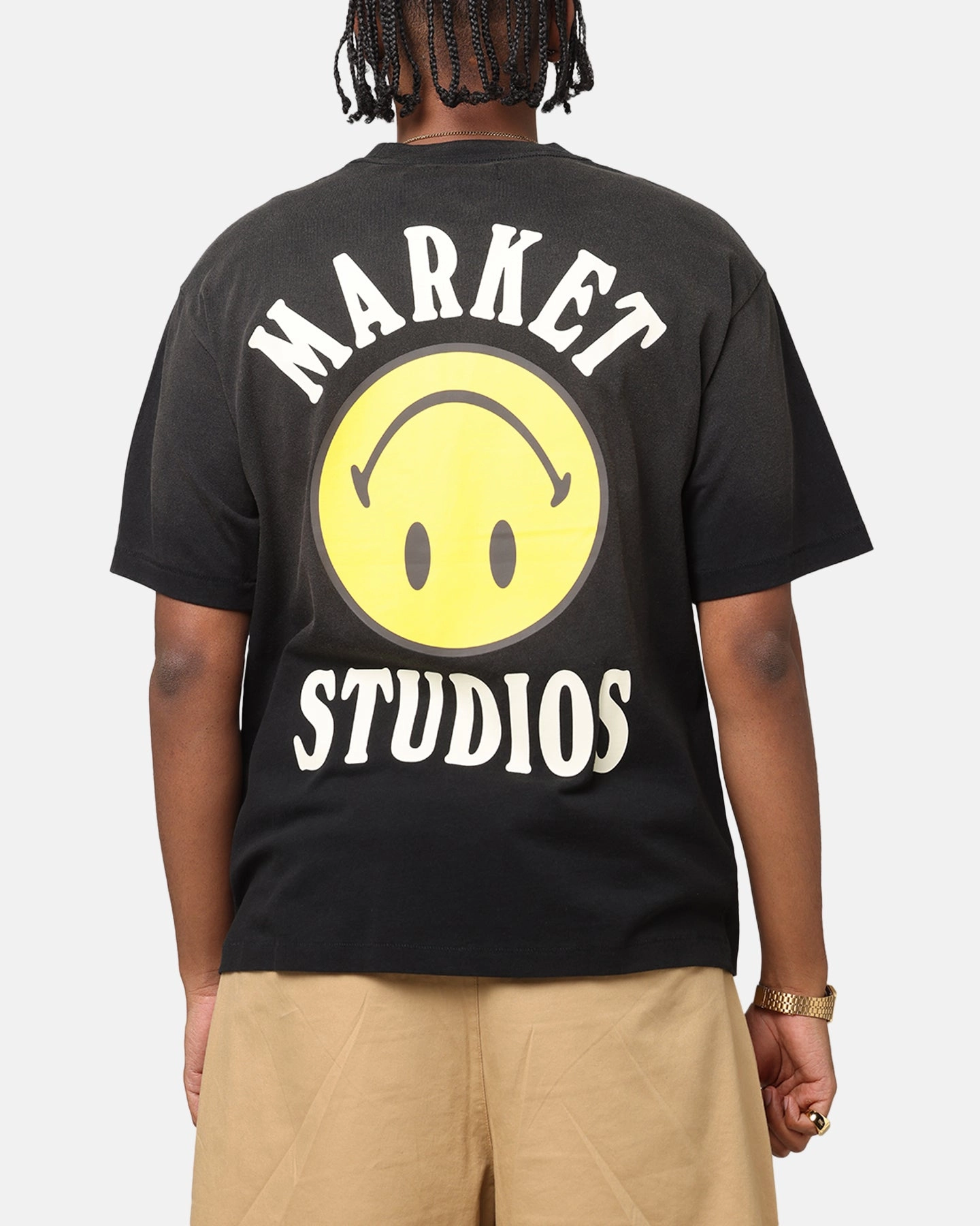 Market Smiley Lockup T-Shirt Black Practical Wear