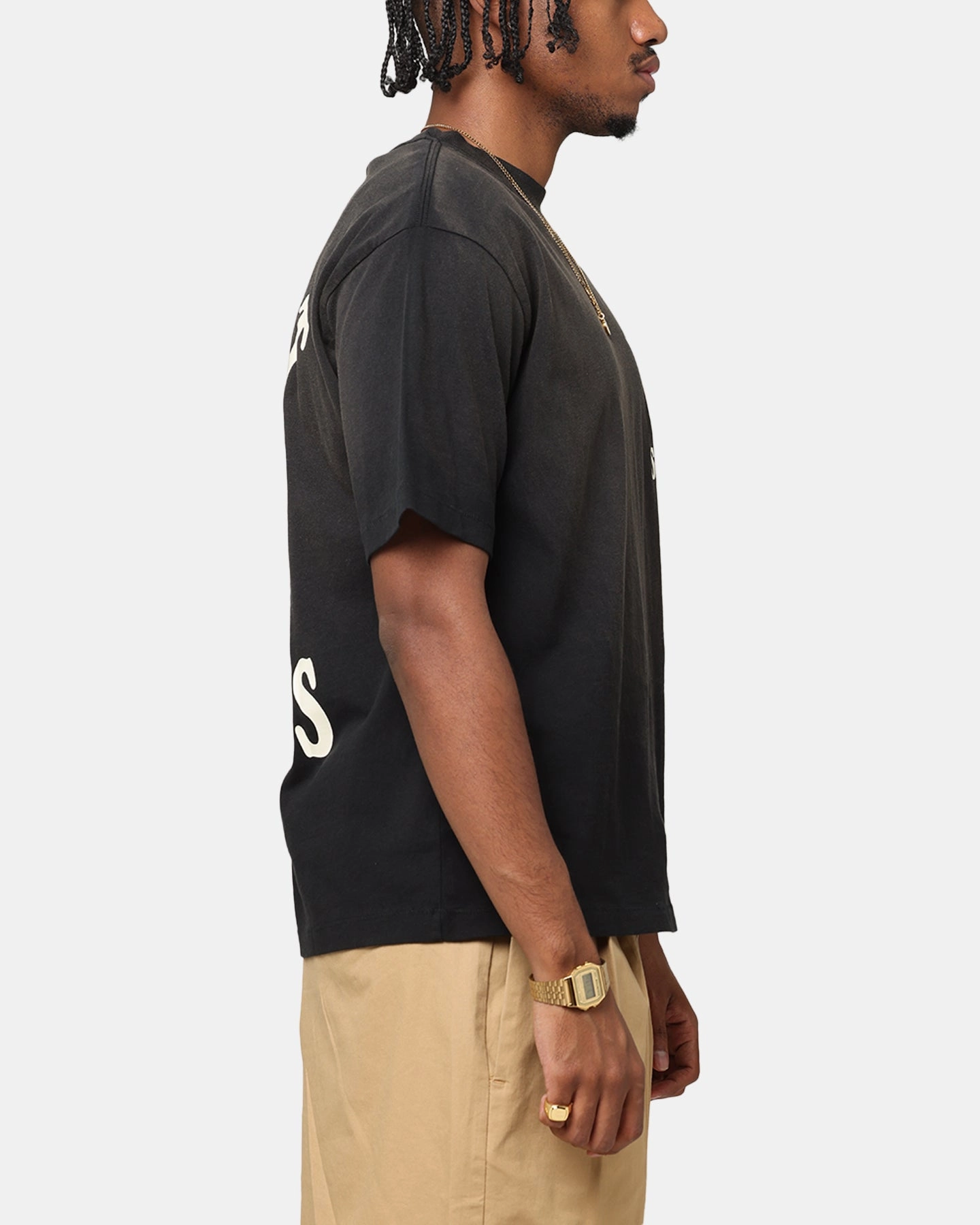 LowImpact Manufacturing Market Smiley Lockup T-Shirt Black