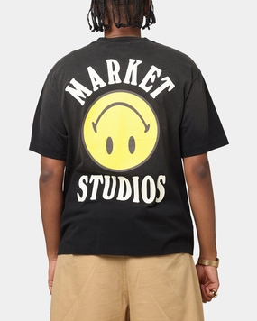 Market Smiley Lockup T-Shirt Black Practical Wear