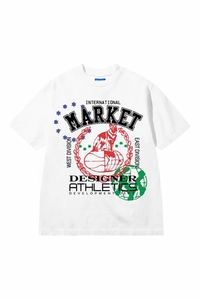 Market Studios Designer Athletics Tee Breathable mesh lining Oversized Silhouette