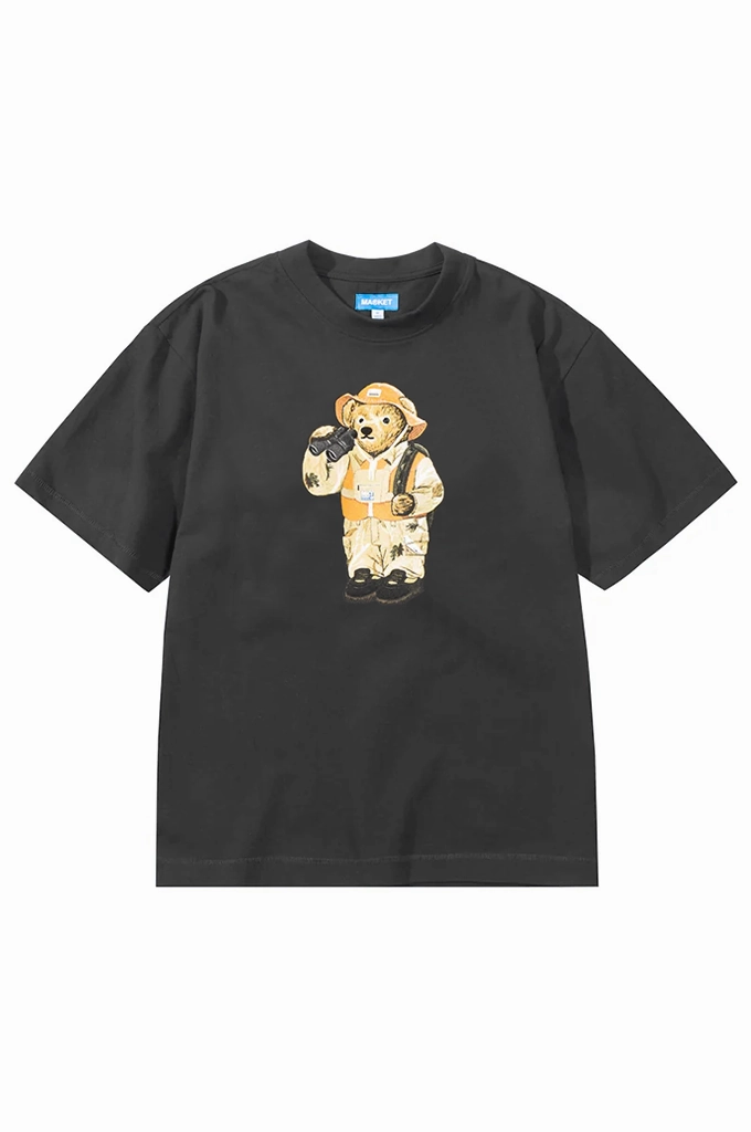 Stretchable Armholes Market Studios Hunter Bear Tee