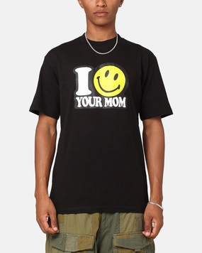 Market X Smiley Your Mom T-Shirt Black Versatile Layering Piece