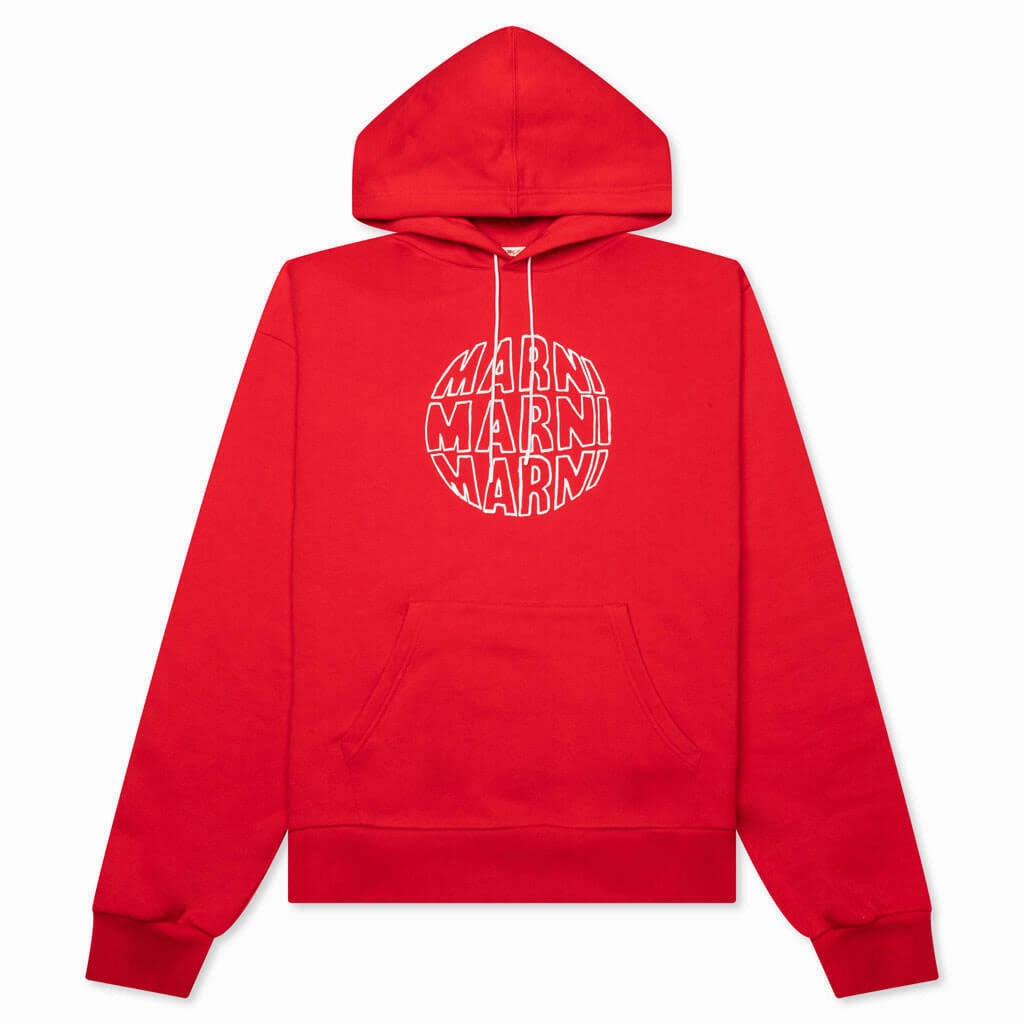 Marni Circular Logo Sweatshirt 'Red' Entry - level Air Flow