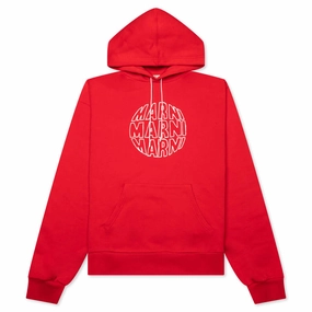Marni Circular Logo Sweatshirt 'Red' Entry - level Air Flow