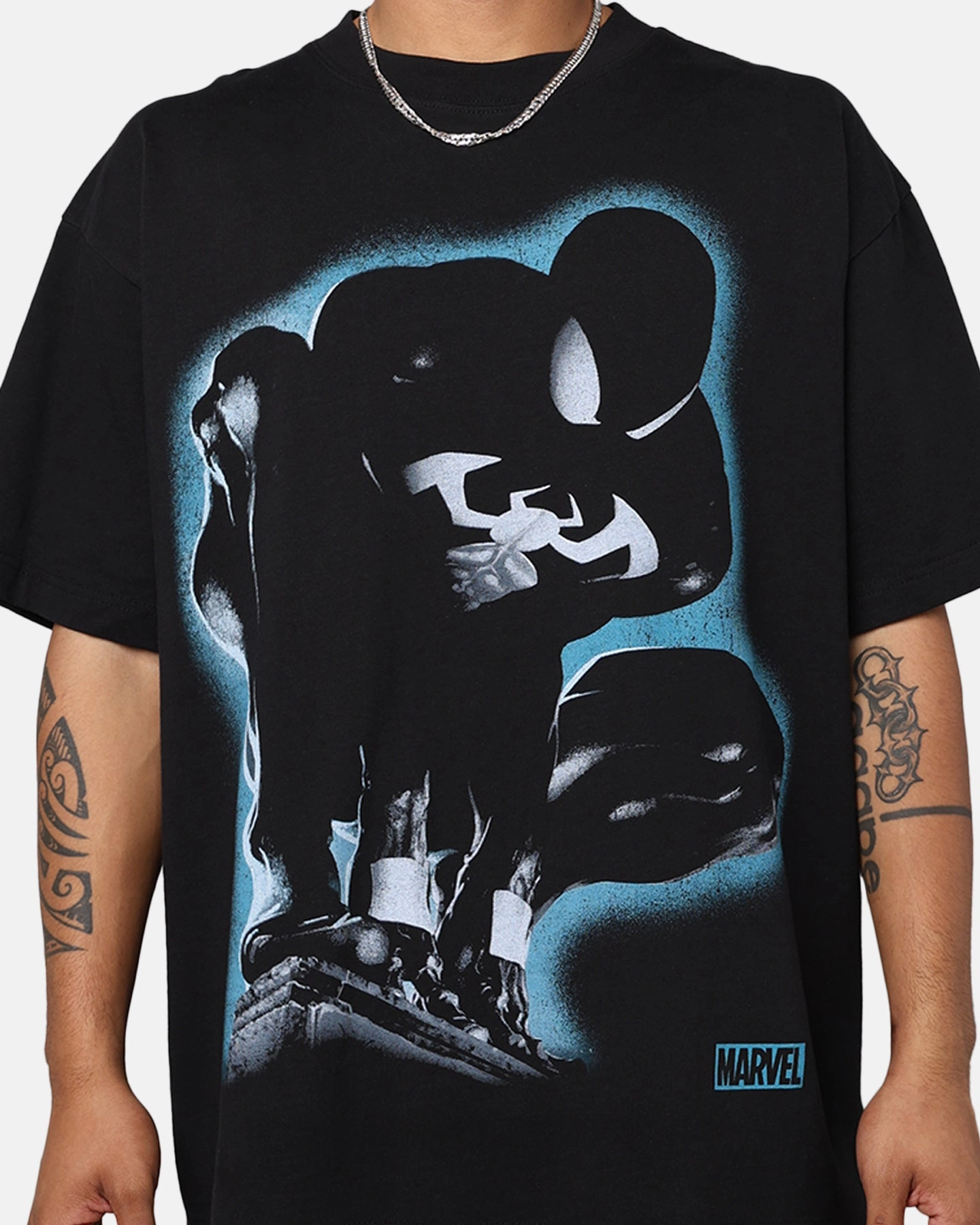 Marvel Spider-Man Symbiote T-Shirt Black Bold Statement