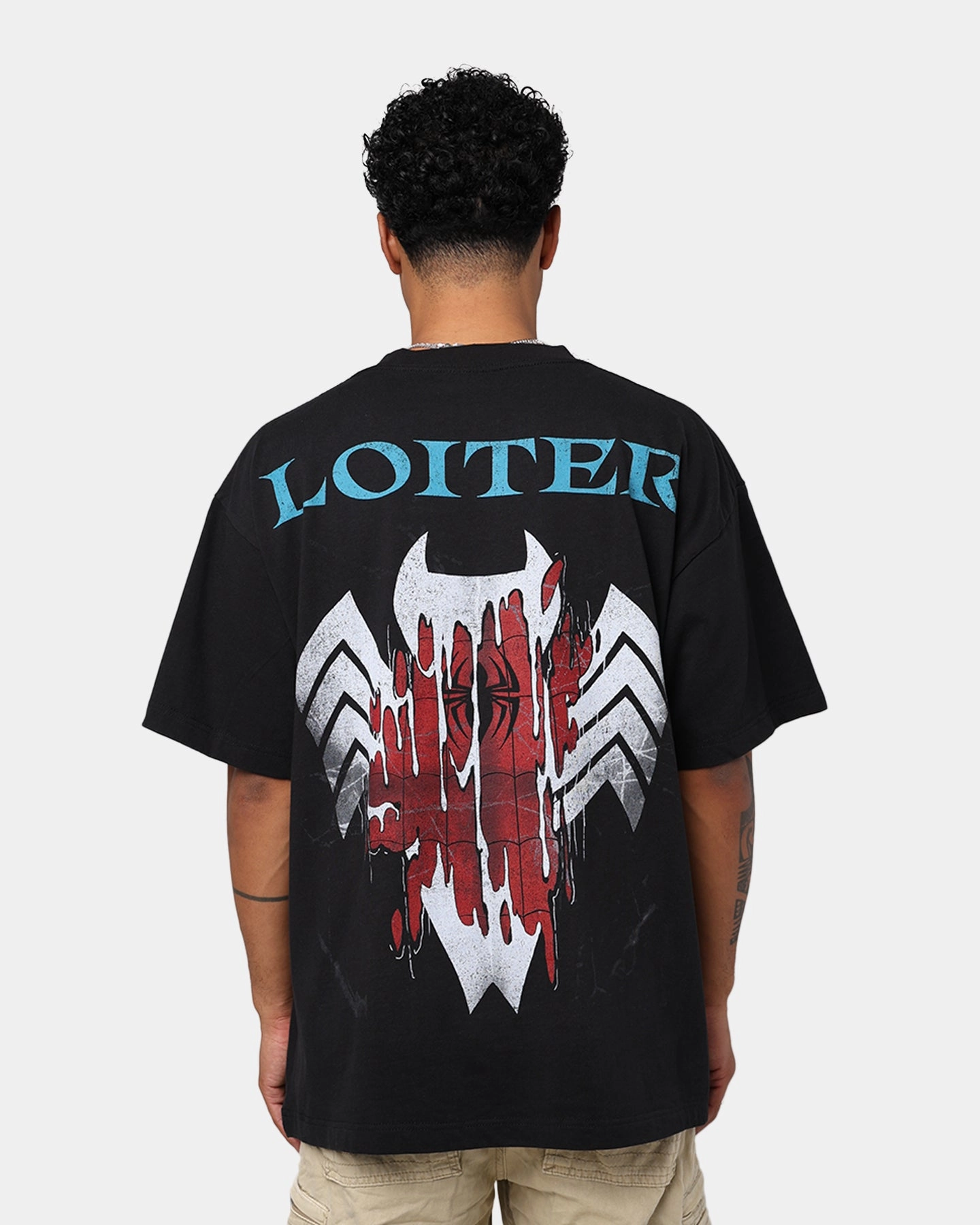 Comfortable Wear Durable Construction Marvel Spider-Man Symbiote T-Shirt Black
