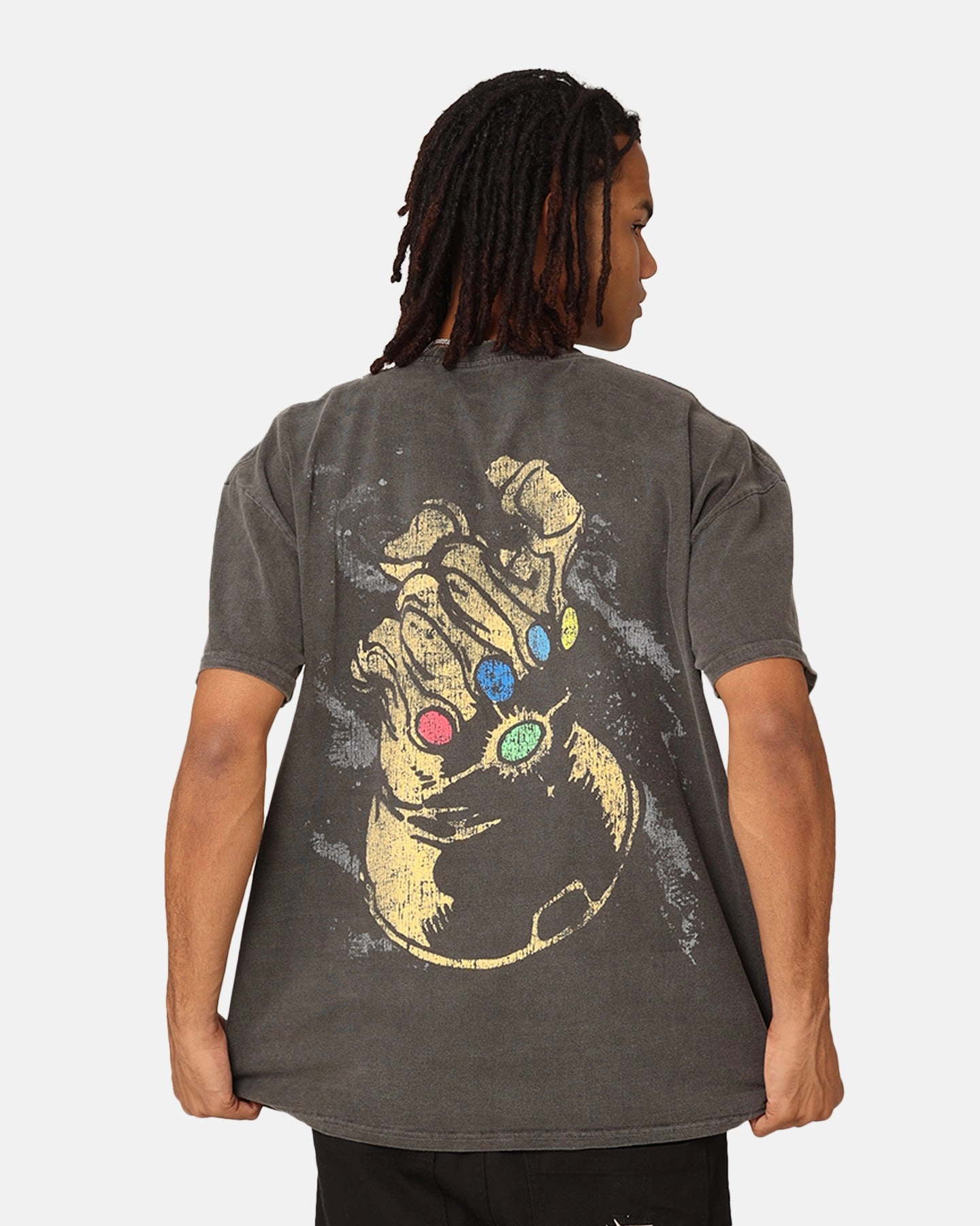Marvel Thanos Vintage T-Shirt Black Wash Classic Outfit Style