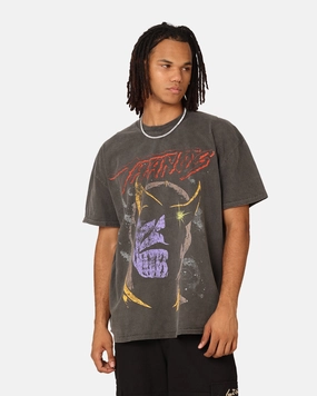 Marvel Thanos Vintage T-Shirt Black Wash Hypoallergenic Fibers