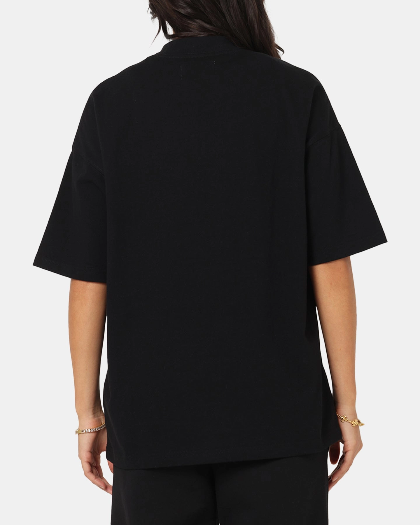 Taped Neckline Seamless construction Ed Hardy Dagger Rhinestone Crop T-Shirt Black