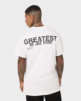 Goat Crew G.O.A.T T-Shirt White Seasonal Wear Drop Shoulder Cut