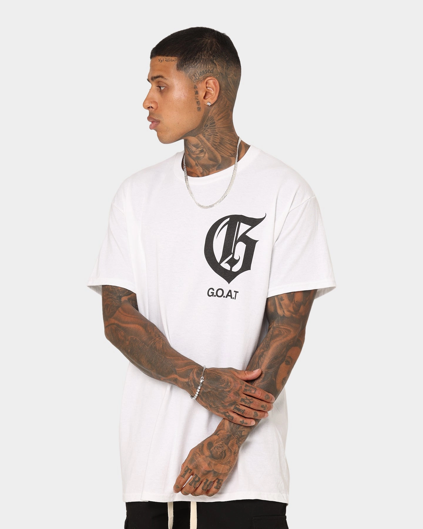 AntiStatic Properties Goat Crew G.O.A.T T-Shirt White