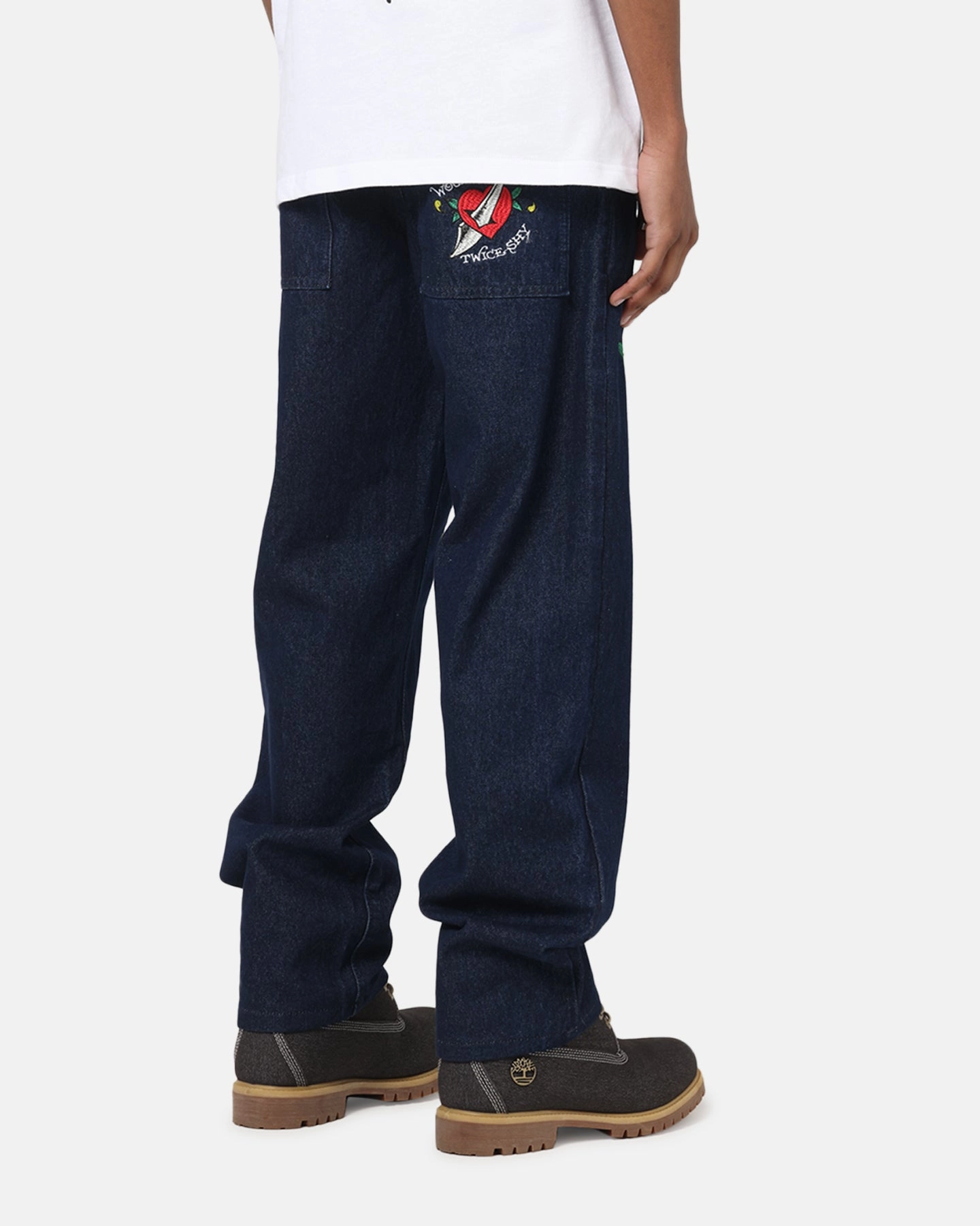 Comfortable Style Neutral Tones Ed Hardy Once Wounded Jeans Dark Indigo
