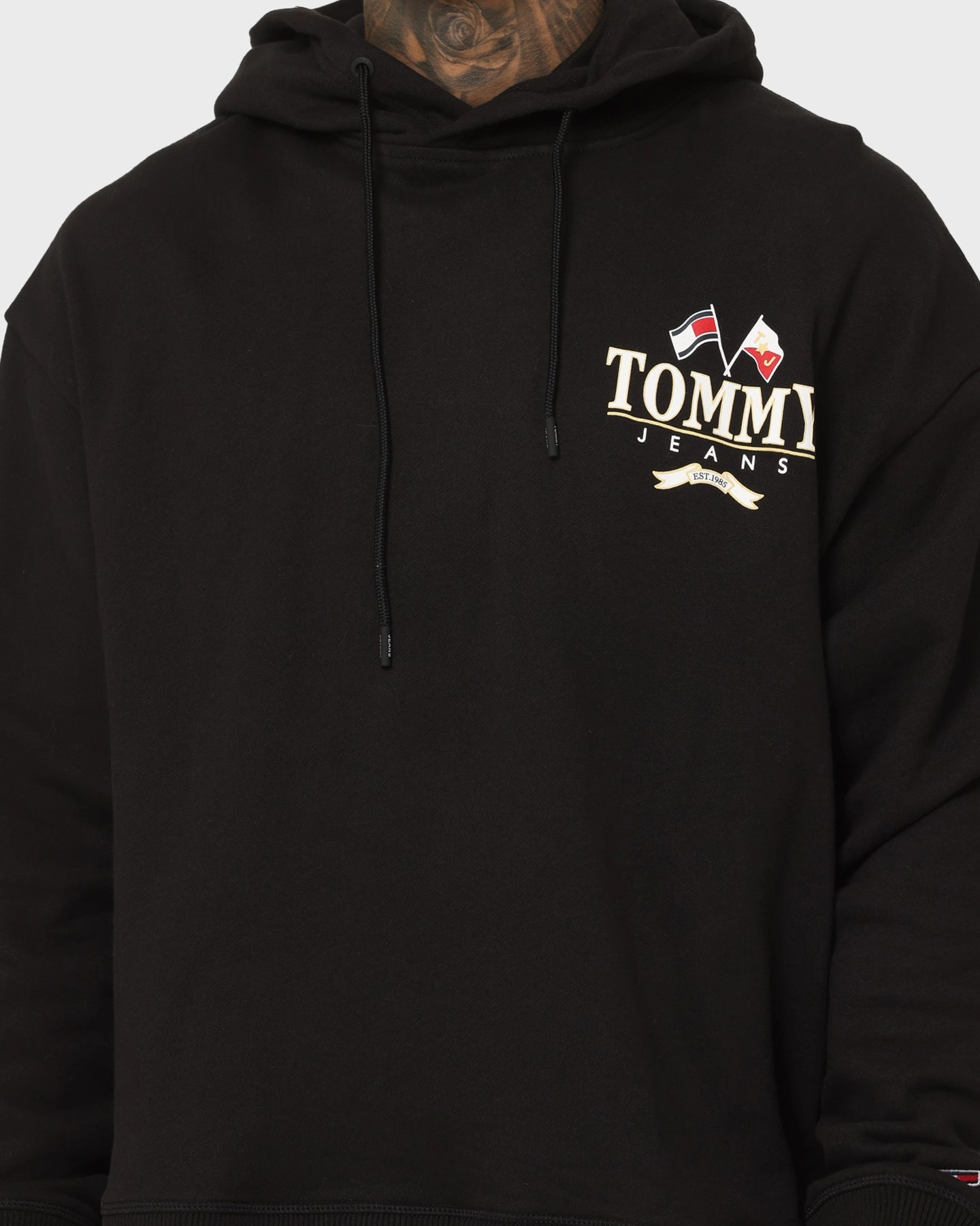 Tommy Jeans TJM Skater Prep Back Hoodie Black Mouthwash