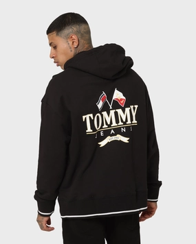 DoubleReinforced Zipper Tommy Jeans TJM Skater Prep Back Hoodie Black