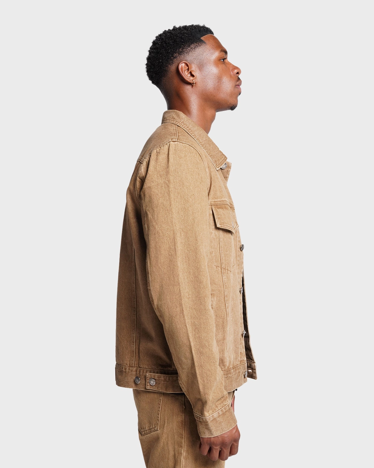 Show XXIII Gabriel Washed Denim Jacket Washed Brown